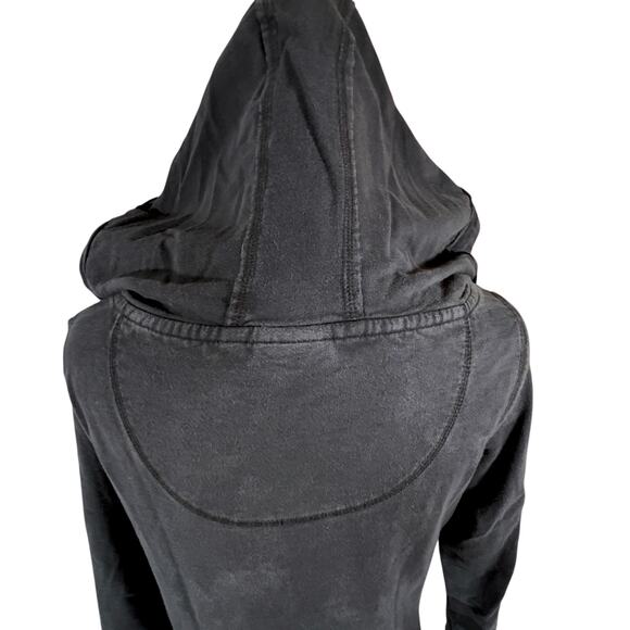 Mossimo Supply Co. (Target) Distressed Pullover Hoodie Small Black 100% Cotton - Picture 4 of 14